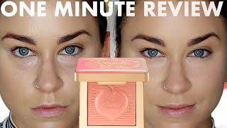 NEW! Too Faced Peach Blur Smoothing Powder | ONE MINUTE REVIEW! Beauty Banter