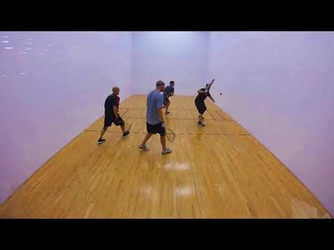 Epic Racquetball doubles rally