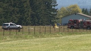 preview picture of video 'Experimental GyroCopter Injury Crash Scene Investigation Cawleys South Prairie Airport Buckley WA'