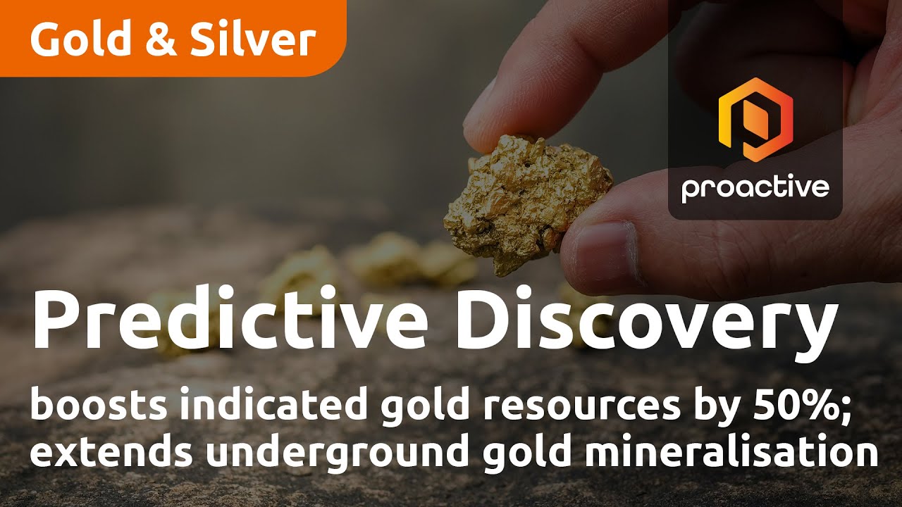 Predictive Discovery boosts indicated gold resources by 50%; extends underground gold mineralisation