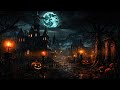 Spooky Halloween Village Ambience : Spooky Sounds, Rain And Thunder Sounds And Halloween Music 🎃