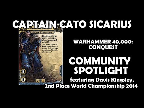 Captain Cato Sicarius - Warhammer 40,000: Conquest Community Spotlight