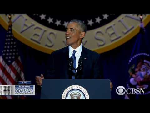 WATCH LIVE: オバマ大統領が告別式の演説を行う (WATCH LIVE: President Obama delivers his farewell address)