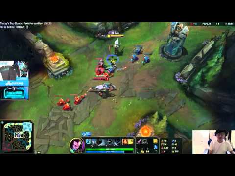 League of Legends - Solo Yasuo VS Rush and Jensen (Incarnation)