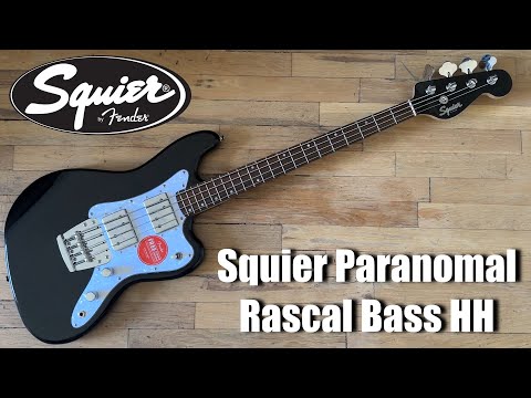 Squier Paranormal Rascal Bass HH Demo Metallic Black