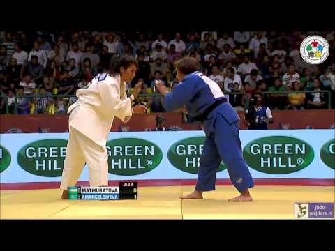 Judo 2013 Grand Prix Tashkent: Matmuratova (UZB) - Amangeldiyeva (KAZ) [-78kg] bronze