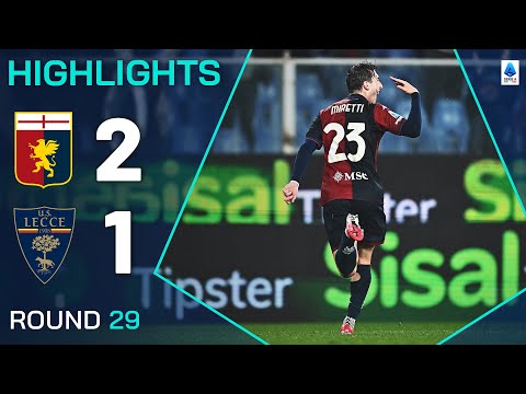 GENOA-LECCE 2-1 | HIGHLIGHTS | Miretti Double Seals Another Genoa Home Win | Serie A 2024/25
