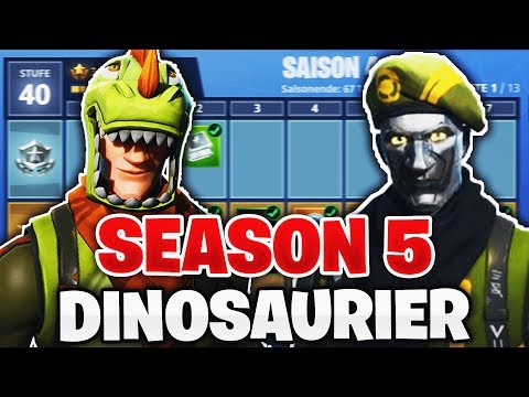 SEASON 5 DINOSAURIER als Thema für den BATTLE PASS | NEUE SEASON 4 SKINS🔥 - Fortnite Battle Royale
