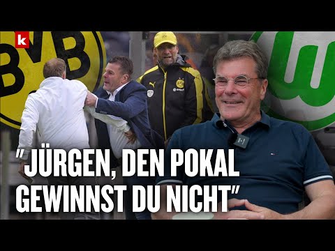 Video Thumbnail: Hecking erzählt Klopp-Anekdote vom Pokalfinale: "Wir müssen hier selber Theater machen"