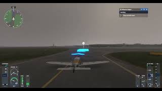 Double Rainbow on approach to Glasgow Intl Airport (EGPF), Scotland in Cessna C400 Corvalis TT