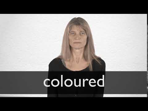 Coloured Definition And Meaning Collins English Dictionary