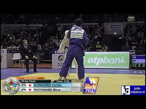 Judo 2010 Grand Prix Dusseldorf: Yoriko Kunihara (JPN) - Mina Watanabe (JPN) [-70kg] final