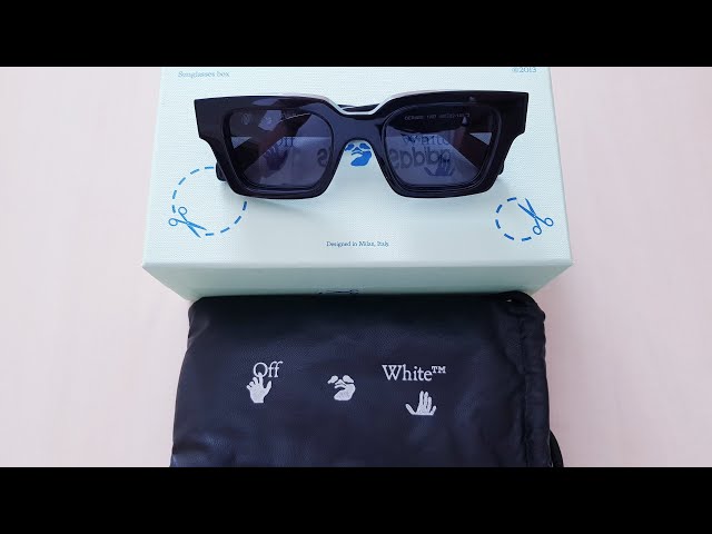 Vídeo relacionado con OFF-WHITE Midland Sunglasses Black Dark Grey, Negro