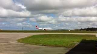 preview picture of video 'Virgin Atlantic Filming At Newquay Airport May 11, 2012'