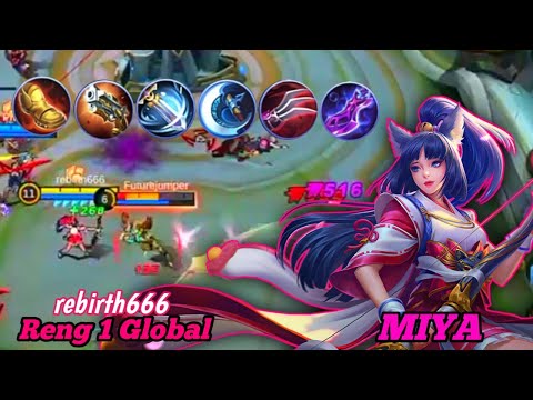 Maniac!!! Miya - Top 1 Global Miya by rebirth666 - Build Miya Tersakit 2022 - Mobile Legends