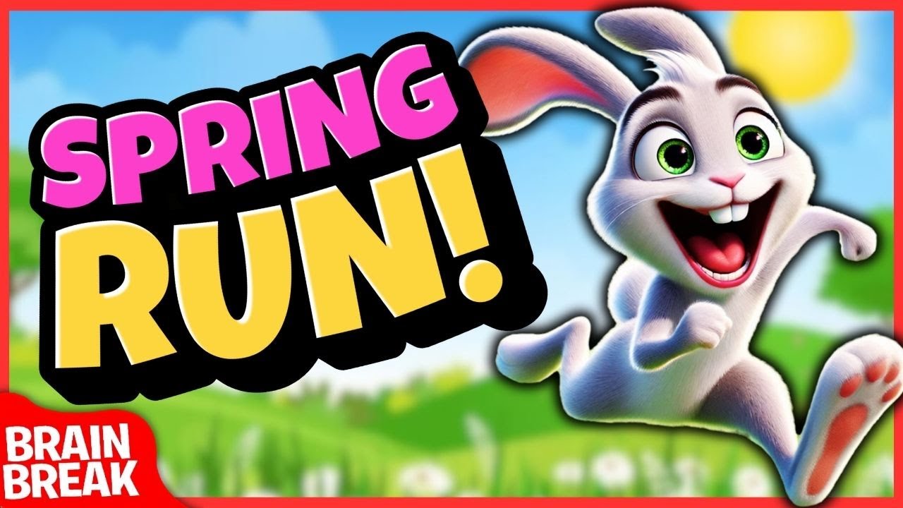 🌸 Spring Run Brain Break | Brain Breaks for Kids | Freeze Dance