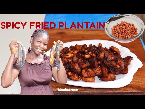 HOW TO MAKE DELICIOUS & SPICY FRIED PLANTAIN "KELEWELE" !! CRISPY DODO RECIPE