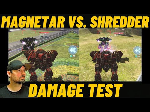 War Robots Magnetar Vs Shredder Comparison, Close Range, WR level 12 MK1Test
