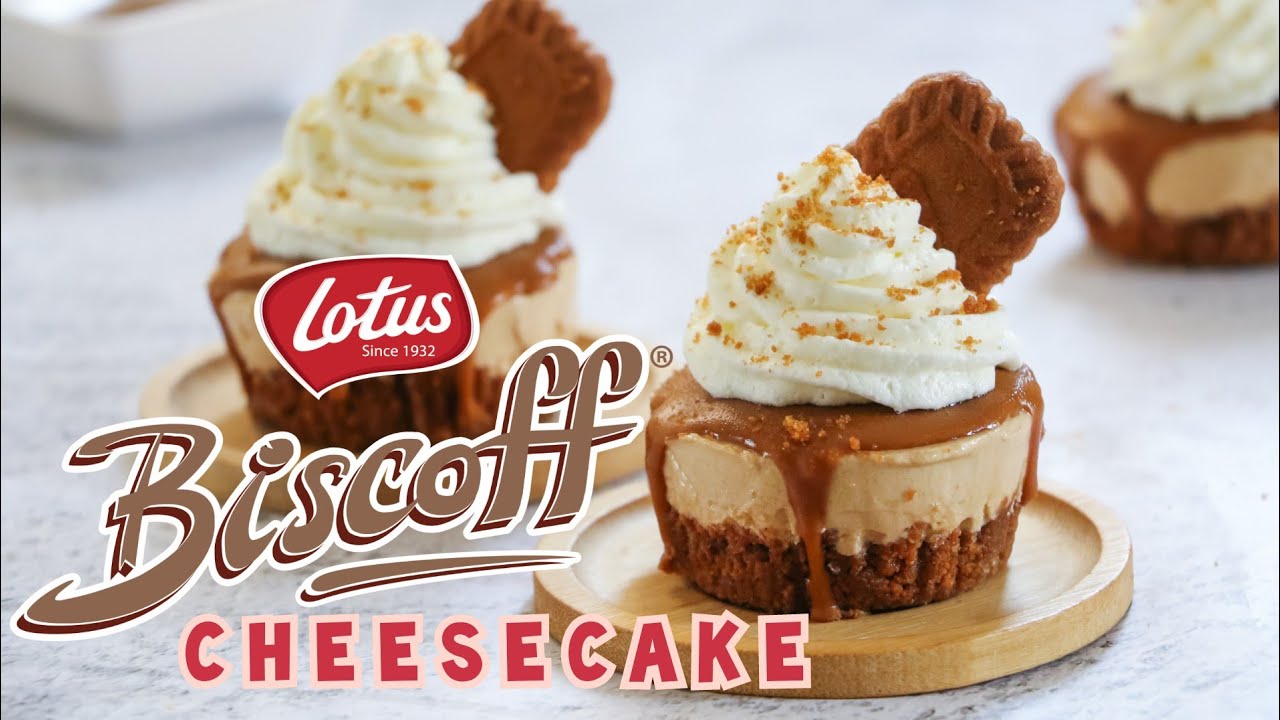 Lotus Biscoff Cheesecake | No Bake Lotus Cheesecake Recipe | Mini Lotus Cheesecake | Hira Bakes