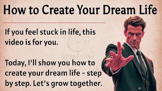 How to Create Your Dream Life ✨️ || Learn English Through Motivational Lesson 🔥 || Graded Reader