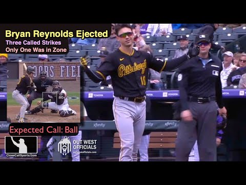 E20 - Bryan Reynolds Ejected by Adam Beck Strike Out Where Only Strike 3 Was Physically in the Zone
