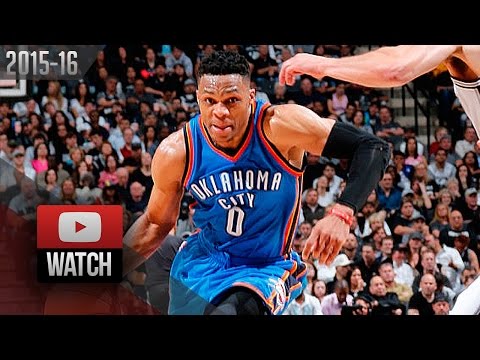 Russell Westbrook Full Highlights at Spurs 2016 WCSF G2 - 29 Pts, 10 Ast