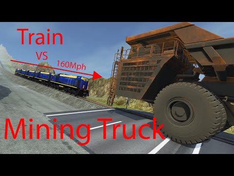 Train vs Mining Truck | BeamNG.drive