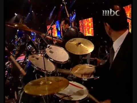 Tony Anka Playing Tabla Darbouka with Najwa Karam طوني عنقة