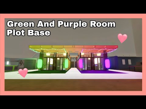 I TURNED THE GREEN AND PURPLE ROOM INTO AN AESTHETIC BASE FOR 2 PLAYERS! 😍 | EASY | MyelPlays