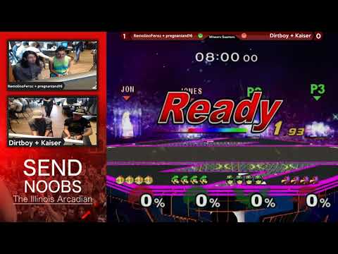 Dirtboy + Kaiser vs RemolinoFeroz + pregantand16 - Send Noobs Arcadian Doubles Winner's Quarters