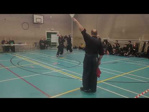 Bowden 2022, J Ogle (Denshinkan) vs W McMahon (Tora), Encho, group stage, British Kendo