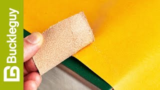 Leather workshop prep with transfer tape instead of glue