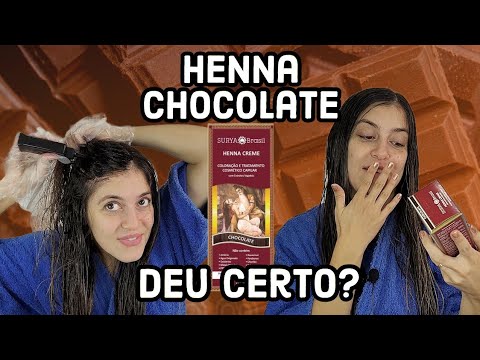 PINTEI MEU CABELO com HENNA SURYA Brasil Chocolate, Deu certo?