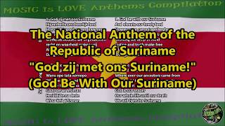 Suriname National Anthem with music, vocal and lyrics Dutch-SrananTongo w/English Translation