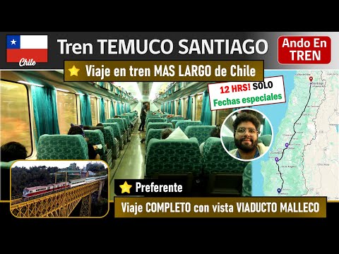 The Longest Train Journey in Chile | 12 Hours on the Heritage Train from Temuco to Santiago