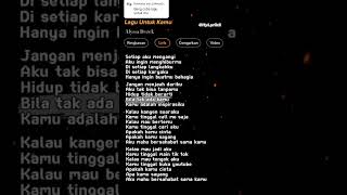 Download lagu Lirik lagu Untuk Kamu-Alyssa 🎶 #laguold #lagunostalgia #alyssa #laguuntukkamu #janganmenjauhdariku mp3