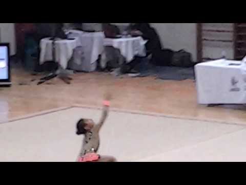 Laila performing in Cairo Gymnastics Competition