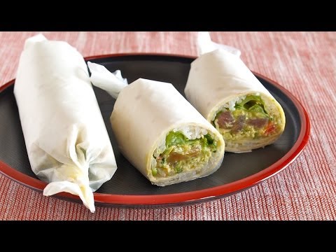 How to Make Sushi Burrito (Recipe) 恵方巻きの代わりに！？寿司ブリトーの作り方 (レシピ)