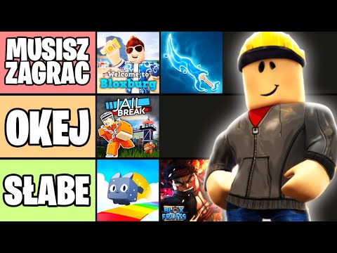 TOP 5 NAJLEPSZYCH GIER W ROBLOX! (według mnie)
