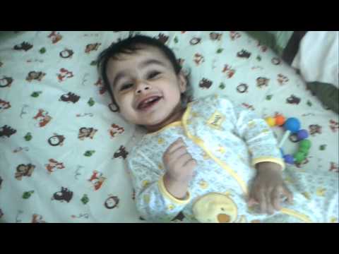 Dhruv showing off his pearly whites