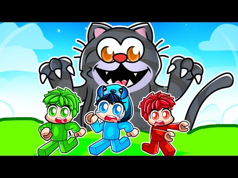 Escape the GIANT KITTEN in Roblox!