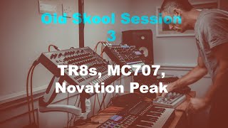 90's Old Skool Hardcore // Rave // Techno -  Dawless Jam - TR8S, MC 707, Novation Peak