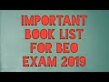 IMPORTANT BOOK LIST FOR UPPSC BEO EXAM 2019
