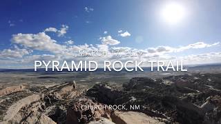 preview picture of video 'St. Patrick’s Day ( hyper lapse) hike - Pyramid Rock Trail, Church Rock, New Mexico.'