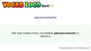 Video thumbnail for advancements