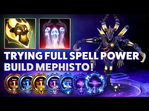 Mephisto Consume Souls - TRYING FULL SPELL POWER BUILD MEPHISTO! - Bronze 2 Grandmaster S3 2022