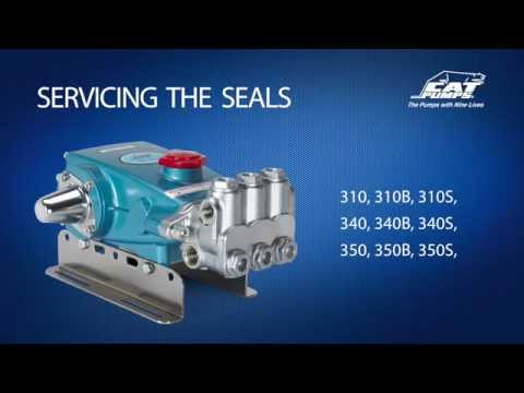 Servicing Seals - Cat Pumps Model 310, 340, 350, 30, 31, 34, 35