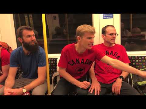 Tommy rides the Tube Subway to London with family after T20 5000m race