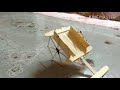 Simple And Easy Bullock Cart With Ice Cream Sticks Tutorial Helpful For Projects Unique Idea