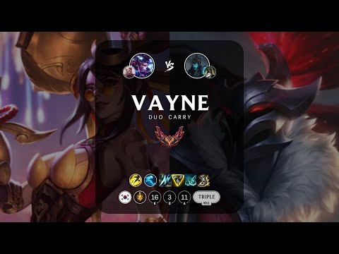 Vayne ADC vs Kalista - KR Grandmaster Patch 13.13